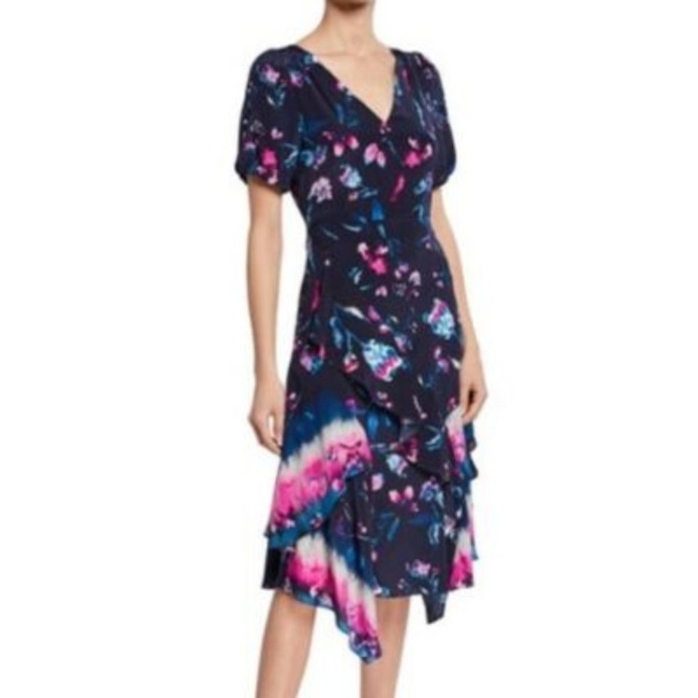 Tanya Taylor Watercolor Floral Silk Estrella - NWT